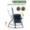 TIMBER RIDGE Folding Oversized Rocking Camping Chair, 400lbs Capacity Portable