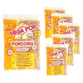 Concession Essentials 8oz Popcorn Portion Packs- (Box of 6 Portion Packs)