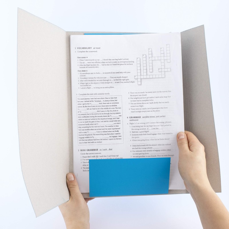 D.RECT Cardboard folder Corner Tensioner Drawing with Elastic Band 300g