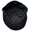 WEROR WEROR-396.1 Men's Flat Cap Peaked Cap Cord, black, 59