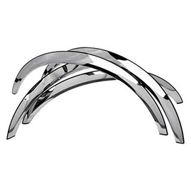 QMI 272020 - Fender Trim Compatible with Ford Thunderbird and Mercury Cougar (Half Arch) Mirror Polished Stainless Steel Wide Width Set Of 4