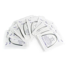 Arcos niti redondos, 30 bolsas con 10 Arcos niti, arcos ni-ti, archwire dental, ortodontic wires. 300 piezas en total.