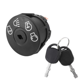 Tektall Ignition Switch with Key 7 Terminals Replacement for John Deere L100 L105 L107 L108 L110 L111 L118 L120 L130 125 135 145 155c 190c G110，#175566 175442 163968 532175566 925-1741 GY20074 94762