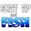 CafePress Shut Up and Fish Oval Car Bumper Sticker