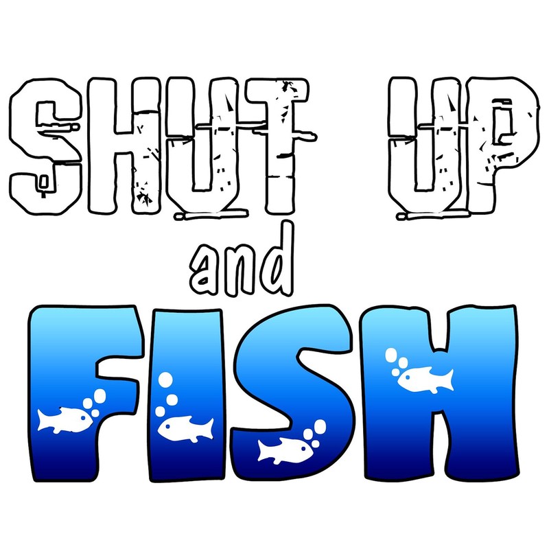 CafePress Shut Up and Fish Oval Car Bumper Sticker