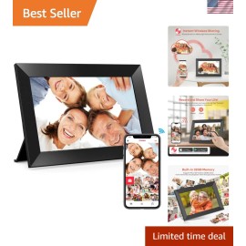 Instant Share 10.1 Inch Frameo WiFi Digital Photo Frame with HD Clarity and Ease