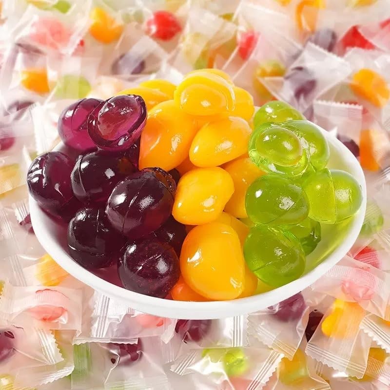 2-Pack Fruit Skin Gummies – Mixed Flavors Candy with Peelable