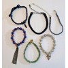 Forever 21 Stack of 6 Unisex Bracelets, Multiple Dangles &