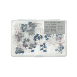 13 Values x 5PCS=65PCS RM065 Horizontal Blue White Adjustable Resistor kit (100Ω(101) 200Ω(201) 500Ω(501) 1K(102) 2K(202) 5K(502) 10K(103) 20K(203) 50K(503) 100K(104) 200K(204) 500K(504) 1M(105))