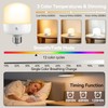 Cadrim Rechargeable Light Bulbs 2 Pack, Battery Operated Light Bulbs