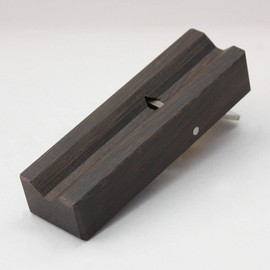Kakuri (Kakuri Sangyo) Woodworking Ebony Bean Plane with Storage Case No.5 Square Chamfer 45 Degrees Square Chamfer at 45 Degrees Mini Plane DIY Weekend Carpentry Woodworking Project Cutting Tool