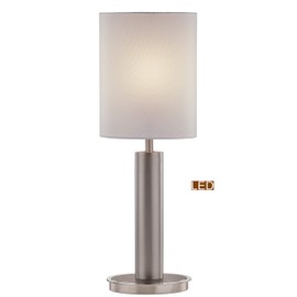 Artiva USA LED9477TCW Catriona LED Touch Table Lamp, 27, Satin Nickel