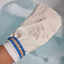 2X Turkish Bath Hamam Glove Spa Set Kese Body Exfoliating Scrub Peel Spa Cellilute Remover Mitt Kelebek