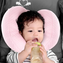 KAKIBLIN 2 in 1 Baby Head Pillow with Banana Neck Pillow for 3 Months to 1 Years Baby Travel Pillow for Stroller or Bed