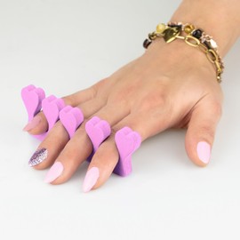Finger Separator, Toe Separator, Nail and Toenail Separators for Nail Art, Pedicure, Toe Separator, Finger Separator Set, 10 Pieces (Pink)