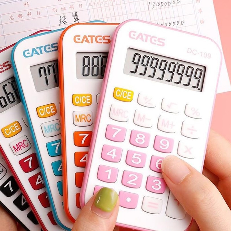 Portable Calculator Mini Pocket Lightweight Durable 8 Digit Practical Office