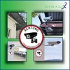 Pack of 10 Stickers Video Surveillance Sign Diameter 14 cm