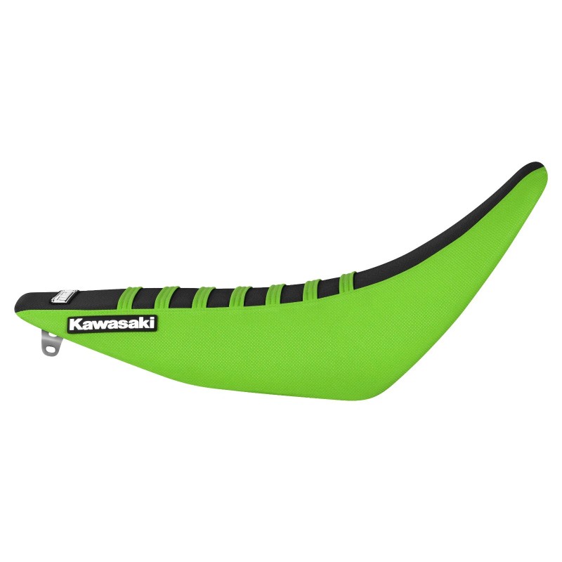 Enjoy Mfg 1994-1998 Kawasaki KX125/250 gripper seat cover GREEN/BLACK/GREEN ribs