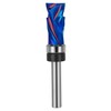 SpeTool Coated 1/4 Flush Trim Router Bit with Top Bearing,
