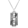 Feidiao Music Band Judas Priest Necklace Razor Blade Shape Pendant