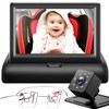 Baby Car Mirror with 4.3'' HD Night Vision Function Display,