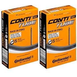 Continental Race 28 700 x 20-25c Inner Tubes - Long Presta 80mm Valve (Pack of 2)