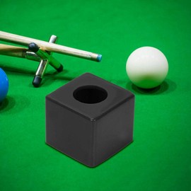 Zer one Durable Chalk Holder Portable Billiards Chalk Pool Cue Chalk Holder Billiards Accessory(Black)