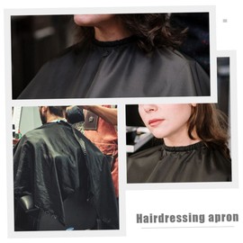 FOMIYES 2pcs Black Barber Cloth Barber Haircut Cape Salon Haircut Aprons Hair Care Apron Hair Cape Salon Cape Gown Barber Apron Shawl Cosmetic Polyester Taffeta or Pongee Child Release