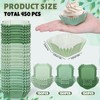 Whaline Whaline 450Pcs Gradient Green Mini Square Cupcake Liners Sage