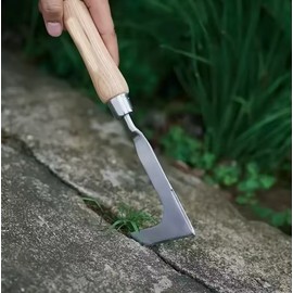 Gap Weeding Tool for Garden & Yard – 13.5-Inch L-Shaped Stainless Steel Hand Tool for Patios & Driveways