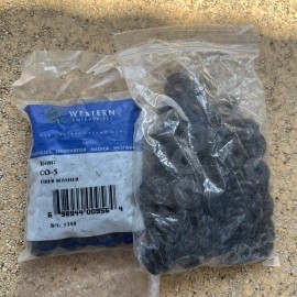 Western Enterprises CO-5 Flat Fiber Washer, 2 Packs of 100, For CGA-320. 200 Pcs