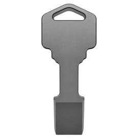 DAILYCARRYCO. KeyPry Sturdy Keychain Prybar - Heavy Duty EDC Pry Bar for Everyday Carry, Compact Multi-Tool Prybar for Keys (Gun Gray)