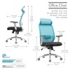 Porthos Home Briggs Office Chair, Breathable Mesh Back, Lumbar Support,