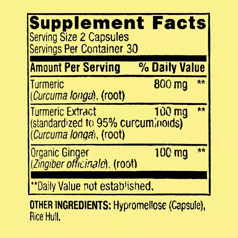 Spring Valley SV Extra Strength Turmeric 60ct