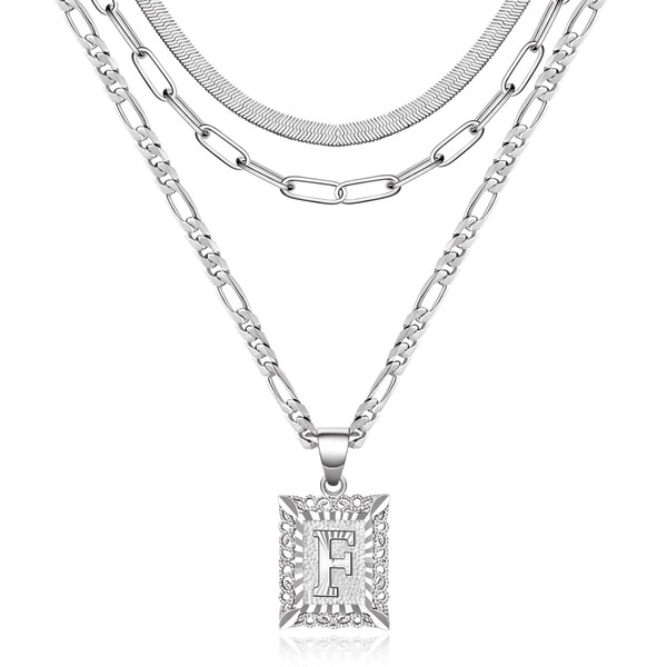 KissYan Gold Layered Necklace Set for Womens Girls, 14K Gold