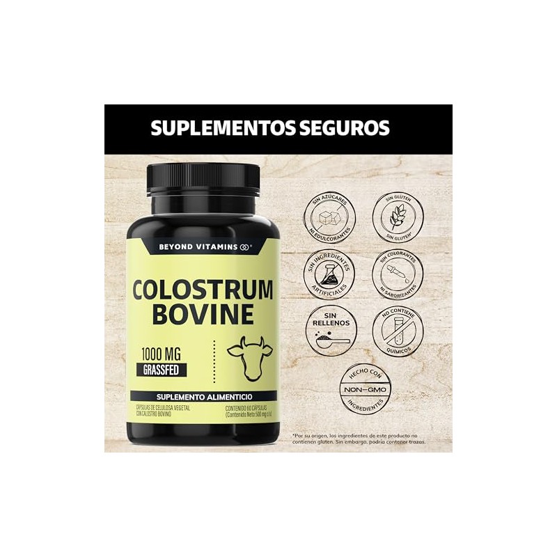 Beyond Vitamins | Calostro Bovino Grass Fed de Libre Pastoreo