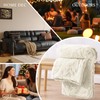 Guchuang Bedding Cream White Fleece Throw Blanket 150x200cm - Ultra