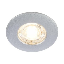 BRILONER Set of 3 LED Recessed Spotlights, 230 V, LED Bathroom Spotlights, IP44, Ceiling Spotlights, Flat Ceiling Spotlights, Matt Chrome