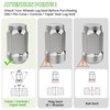 10L0L Golf Cart Wheel Lug Nuts Chrome Standard (16 Pack)