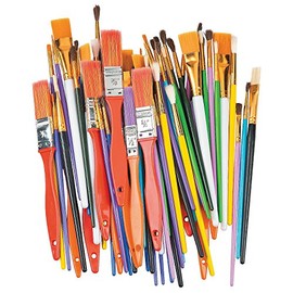 Paint Brush Variety Pack - 72 Pieces - Educational and Learning Activities for Kids