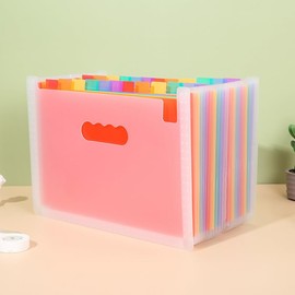 Organizador de archivos de acordeón Nvzi-b, 25 bolsillos, carpeta expandible de archivos, organizador de recibos de impuestos de facturas de papel... 