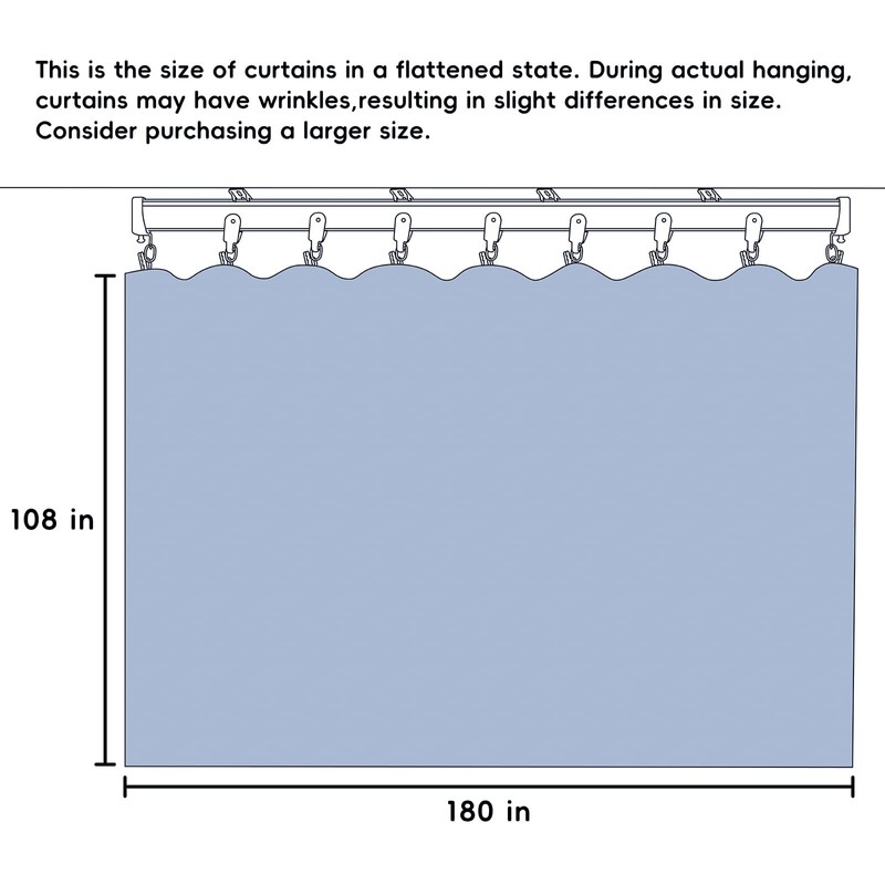 MaKefeile Room Divider Curtains Total Blackout Privacy Curtain Panel Room