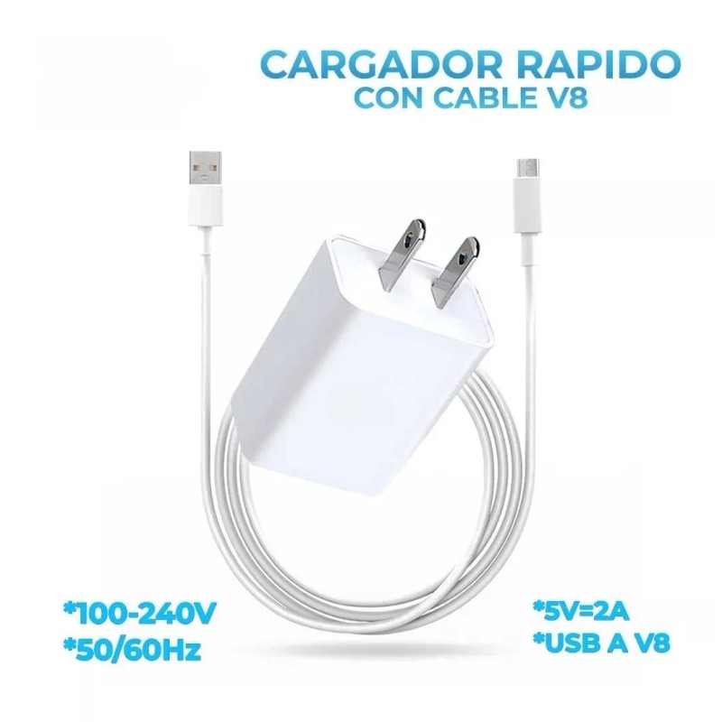 EGTMA Kit 3 Piezas Cargadores Micro Usb V8 Para Teléfonos