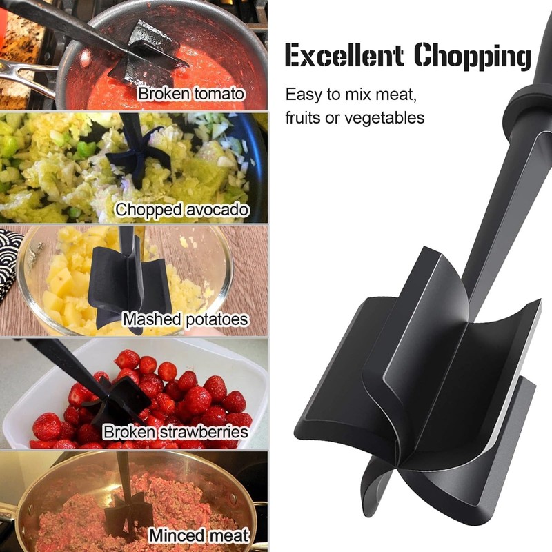 Youery Minced Meat Chopper Meat Masher Handheld