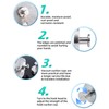 XIANTIAN Luxe Hold No-Drill Hooks,2024 Upgraded Stainless Steel Waterproof Hooks