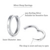 wynn's Silver Hoop Earrings for Women, 925 Sterling Silver Hoop