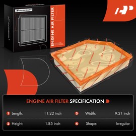 A-Premium Engine Air Filter Compatible with Volvo XC60 2018-2023, XC90 2016-2023, S60 2019-2023, S90 2017-2023, V60 2019-2023, V60 Cross Country 2020-2023, V90 2018-2021, V90 Cross Country 2017-2023