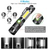 Vnina Rechargeable Tactical Flashlight, USB Magnetic Flashlights with COB Flash