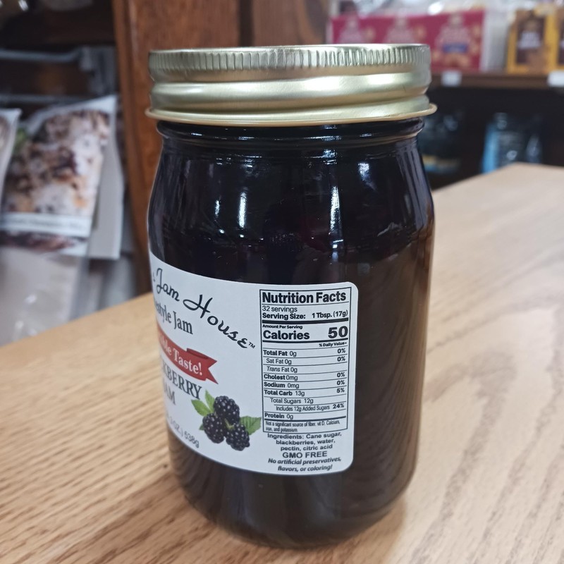 Blackberry Jam, Grandma’s Jam House, Homestyle Jam , 1 pint