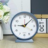 SHISEDECO 4.5" Battery Operated Antique Retro Analog Alarm Clock, Small
